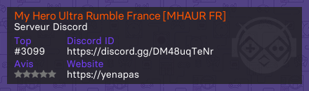 My Hero Ultra Rumble France [MHAUR FR]