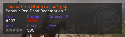 The nothern Stone rp | ps4 ps5