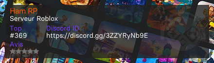 Ham RP - Serveur Roblox