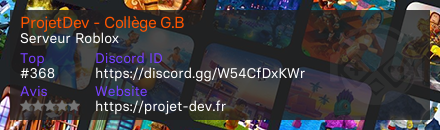 ProjetDev - Collège G.B