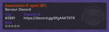Association E-sport BFL