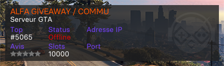 ALFA GIVEAWAY / COMMU