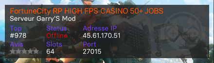 FortuneCity RP HIGH FPS CASINO 50+ JOBS