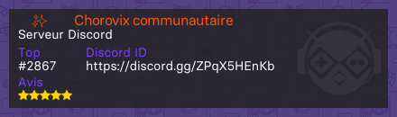 『✨』・Chorovix communautaire