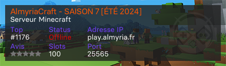 AlmyriaCraft - SAISON 7 [ÉTÉ 2024]