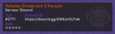 Roleplay Simple ps4-5 français 