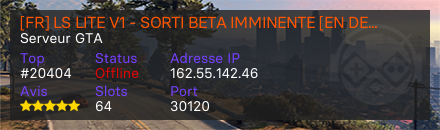[FR] LS LITE V1 - SORTI BETA IMMINENTE [EN DEVELOPPEMENT] - Serveur GTA