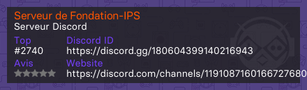 Serveur de Fondation-IPS 