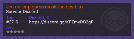 Jeu de loup garou (coalition des bls)