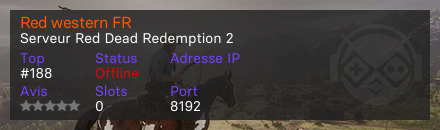 Red western FR - Serveur Red Dead Redemption 2