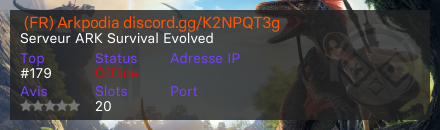  (FR) Arkpodia discord.gg/K2NPQT3g