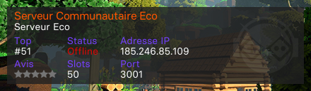 Serveur Communautaire Eco