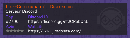 Lixi--Communauté || Discussion