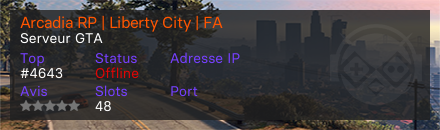 Arcadia RP | Liberty City | FA