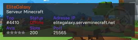 EliteGalaxy - Serveur Minecraft