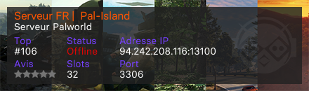 Serveur FR |  Pal-Island 