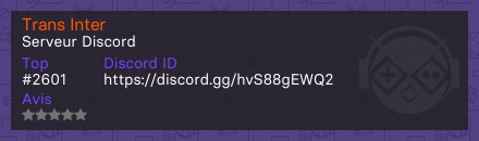 Trans Inter - Serveur Discord