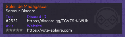 Soleil de Madagascar