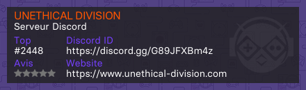 UNETHICAL DIVISION