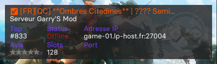 ✅ [FR][QC] **Ombres Citadines** | ???? Semi-RP | ???? Commerce Réel | 128 Slots 