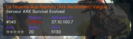 La Taverne Aux Raptors (Ark Ascendant) Valguero
