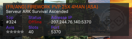 (FR/ANG) FIREWORK PVP 25X 4MAN (ASA)