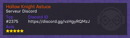 Hollow Knight Astuce