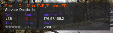 France DeadCool PVE /Discord FR