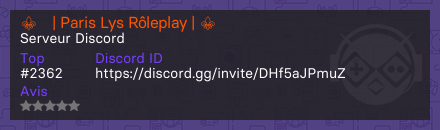 ⚜️| Paris Lys Rôleplay | ⚜️ 