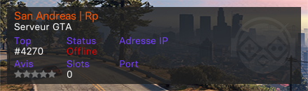 San Andreas | Rp - Serveur GTA