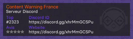 Content Warning France