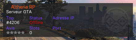 ・Ætheria RP・ - Serveur GTA