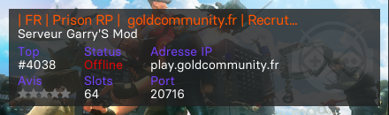 | FR | Prison RP |  goldcommunity.fr | Recrutement ON
