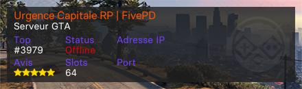 Urgence Capitale RP | FivePD