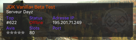 JGK Vanilla+ Beta Test