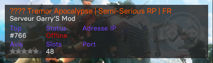 ???? Tremor Apocalypse | Semi-Serious RP | FR