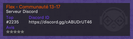 Flex - Communauté 13-17