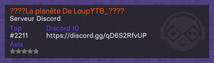 ????La planète De LoupYTB_????