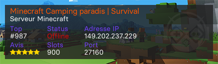 Minecraft Camping paradis | Survival