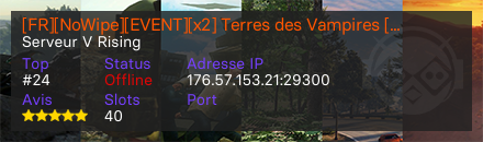 [FR][NoWipe][EVENT][x2] Terres des Vampires [Raid:ON][Brutal]