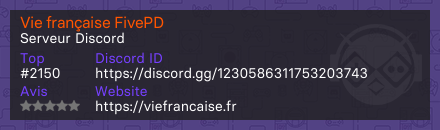Vie française FivePD