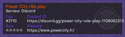 Power City rôle play 