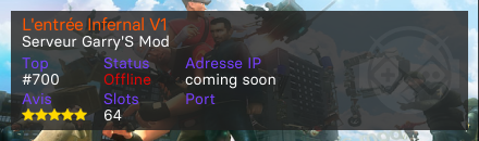 L'entrée Infernal V1