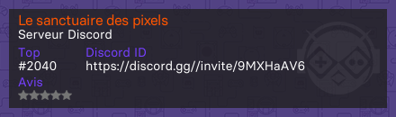 Le sanctuaire des pixels