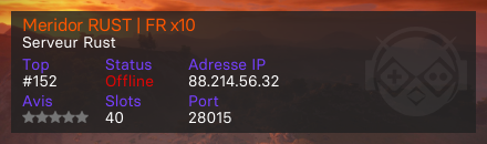 Meridor RUST | FR x10