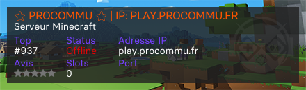 ⭐ PROCOMMU ⭐ | IP: PLAY.PROCOMMU.FR