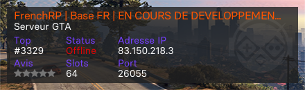 FrenchRP | Base FR | EN COURS DE DEVELOPPEMENT