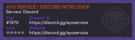 AYO SERVICE | DISCORD NITRO SHOP