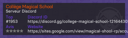 Collège Magical School