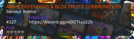 ANIME DEFENDERS & BLOX FRUITS COMMUNITY FR